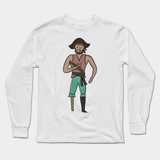 Pirate with hat Long Sleeve T-Shirt